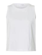 Selected Femme Slfessential Sl Boxy Tank Top Noos Vit