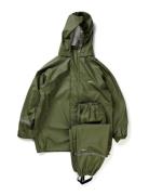 CeLaVi Basic Rainwear Suit -Solid Grön