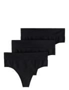 Lindex Brief Thong High Seamless Joy Svart