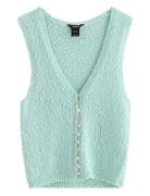 Lindex Vest Lillie Knitted Blå