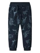 Name It Nmmvaron Aop Swt Pant Unb Noos Marinblå