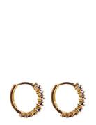 Pipol's Bazaar Sandrine Hoop Ear Gold Blue Blå