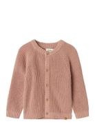 Lil'Atelier Nmnemlen Lin Ls Knit Card Lil Noos Rosa