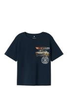 Name It Nmmjorge Hotwheels Nreg Ss Top Box Sky Marinblå