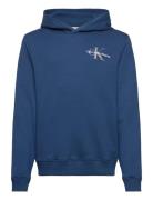 Calvin Klein Small Monogram Hoodie Blå