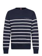 Tommy Hilfiger Mini Corp Stripe Crew Neck Marinblå