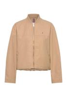 Tommy Hilfiger Cotton Nylon Reg Bomber Beige