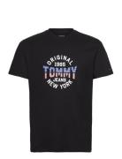 Tommy Jeans Tjm Reg Usa Circle Graph Ss Tee Svart