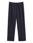 GANT Fluid Pants Marinblå