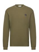 Calvin Klein Jeans Ls Waffle Badge Crewnk Tee Beige