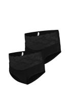 Mamalicious Mlalberta Lace Panties Hw 2-P Svart