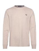 Fred Perry Ls Twin Tipped T-Shirt Kräm