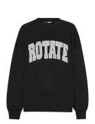 ROTATE Birger Christensen Heavy Sweat Crewneck Svart
