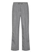 Weekday Loose Checked Trousers Svart