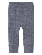 Name It Nbmwang Wool Needle Longjohn Solid Noos Marinblå