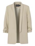 Pieces Pcbosella 3/4 Blazer Noos Bc Beige