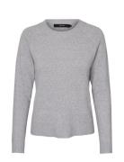 Vero Moda Vmdoffy Ls O-Neck Blouse Ga Grå