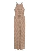Selected Femme Slfanola Sl Str Ankle Dress Beige