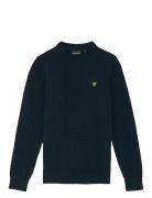 Lyle & Scott Cotton Crew Neck Jumper Marinblå