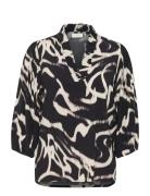 Kaffe Kamartha Frill Blouse Svart
