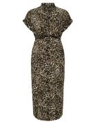 Only Maternity Olmhannover Life S/S Shirt Dress Noos Brun