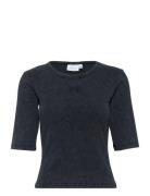 Gestuz Gzdrew Washed Logo Top Svart