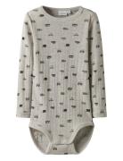 Name It Nmmwang Wool Needle Ls Body Noos Grå
