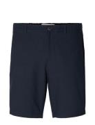 Selected Slhregular-Karl Seersucker Shorts Blå