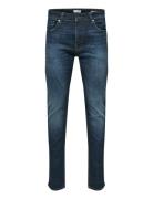 Selected Slh175-Slimleon 31604 D.blue Soft Noos Blå