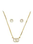 Pilgrim Harlan Gift Set, Necklace & Earrings, Gold-Plated Guld