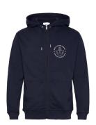 Makia Hook Hooded Zip Sweatshirt Marinblå