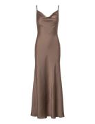 Bardot Monroe Cowl Neck Maxi Dress Brun