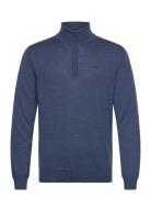 J. Lindeberg Kiyan Merino Quarter Zip Blå