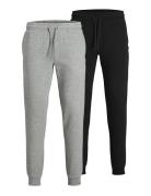 Jack & J S Jpstgordon Jjbradley Sweat Pant 2Pk Mp Grå
