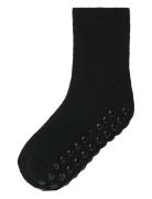 Name It Nmmwaksi Wo/Bl Terry Sock W/Non Skid Svart