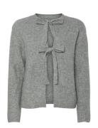 Pieces Pcsilly Ls Rev Tie Knit Noos Bc Grå