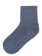 Name It Nmmwaksi Wo/Bl Terry Sock W/Non Skid Blå