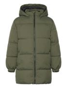 Mango Hooded Liner Quilted Coat Grön