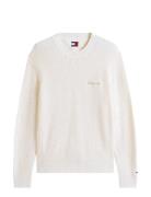 Tommy Jeans Tjm Reg Script Chunky Sweat Kräm