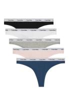 Calvin Klein Thong 5Pk Svart