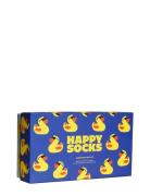 Happy Socks 3-Pack Rubber Duck Socks Gift Set Blå