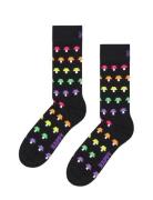 Happy Socks Mushroom Stripe Sock Svart