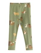 Lindex Leggings With Brushed Inside Grön