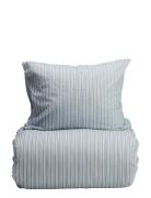 Noble House Bäddset Recycled Blårandig 2-Del Blå