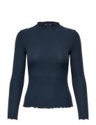 ONLY Onlemma L/S High Neck Top Noos Jrs Marinblå