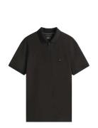 Tommy Hilfiger Performance Pique Zip Polo Svart