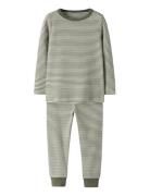 Name It Nmnnightset Stripe Rib Noos Khaki Green