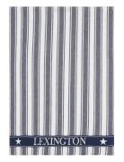 Lexington Home Icons Cotton Twill Waffle Striped Kitchen Towel Marinbl...