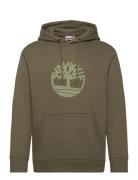 Timberland Tree Logo Hoodie Khaki Green