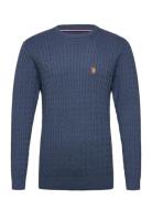 U.S. Polo Assn. Mads Reg Cot Uspa M Knit Blå